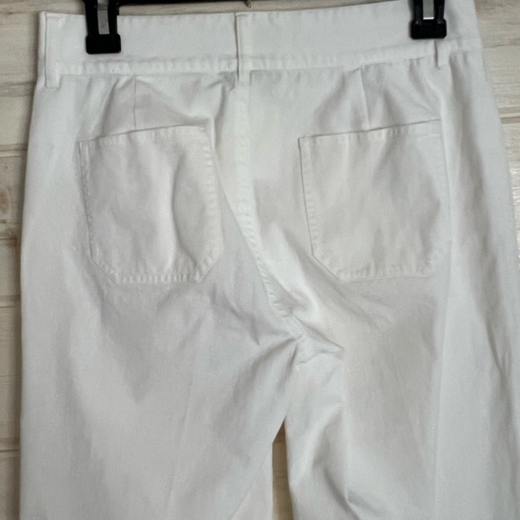 Lauren Ralph Lauren White Pants Wide Leg Size 2 Cotton CozyCruise Career Church - Picture 4 of 9